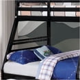 thumbnail image 5 of JERFIT Twin over Full Bunk Bed with Storage Drawers, Solid Wood Frame, Attached Ladder, Black, 5 of 5
