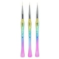 thumbnail image 1 of Nail Art Liner Brush, 3 piezas Nail Art Liner Nail Brushes para Nail Art Profesional Nail Art Liner Brush Durabilidad extendida, 1 of 5