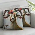 thumbnail image 3 of PIKWEEK Goat Pillow Covers Goat Gifts,Goat Gifts for Goat Lovers,Goat Decor Farmhouse,Just a Girl Who Loves Goats Throw Pillow Covers Multiple specifications Set of 2&nbsp; White, 3 of 7