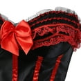 thumbnail image 5 of Stay Corset Overbust Corset Bustier women Lace Trim Corset Women victorian corset Red 4XL, 5 of 5