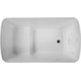 thumbnail image 5 of BARONAGE 49'' x 28'' Acrylic Freestanding Bathtub, Contemporary Soaking Tub, Sit-in Design with Chrome Overflow and Waste, Gloss Black, 5 of 15