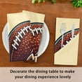thumbnail image 4 of JSTEL American Football Helmet Cloth Napkins Set of 6, 20x20 Inch Washable and Reusable Napkin for Decoupage Dinner Party Everyday Use, 4 of 6