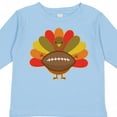 thumbnail image 4 of Inktastic Thanksgiving Day Turkey Football Fan Boys or Girls Long Sleeve Toddler T-Shirt, 4 of 5