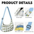 thumbnail image 2 of Women’s Player Shoulder Bag – Sports Print Crossbody Purse with Baseball, Football, and Tennis Designs, Lightweight Durable Tote for Training and Team, 2 of 5
