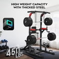 thumbnail image 3 of LNOW Power Tower with Stair Stepper Pull Up Bar Station, Multi-Function Dip Station with Adjustable Height for Home Gym Strength, 3 of 10