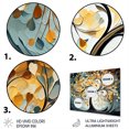 thumbnail image 3 of Designart "Yellow Grey Majestic Canopy Tree Serene Forest" Landscape Trees Metal Art Print, 3 of 5