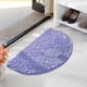 thumbnail image 5 of Alfombra semicircular absorbente de agua | Base de goma antideslizante | Microfibra suave | 40 x 60 cm, lavable, para baño y dormitorio | Incluye 1 alfombrilla, 5 of 6
