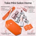 thumbnail image 4 of Modelones Gel Mini Salon Nail Kit, 4 Nude Pink Shades Gel Nail Polish Set with 8W UV LED Lamp, Base Coat Top Coat, Nail Tools, Art Stickers & Remover Wraps, 28+ Days Long Lasting, 4 of 8