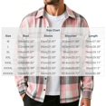 thumbnail image 3 of Cmfcve Men's and Big Men's Long Sleeve Plaid Shirts Fashion Casual Loose Fit Button Down Shirts, 3 of 6