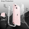 thumbnail image 2 of JETech Glitter Case for iPhone 13 6.1-Inch, Bling Sparkle Shockproof Phone Bumper Cover, Cute Sparkly for Women and Girls (Clear), 2 of 7