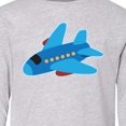 thumbnail image 4 of Inktastic Jet Airplane Childs Plane Long Sleeve Youth T-Shirt, 4 of 5