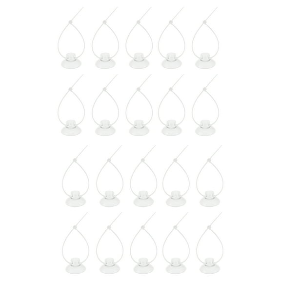 Unique Bargains Aquarium Suction Cups Clear Suction Cups with 30 Zip Ties Suction Cups Airline Tubing Holder 1 Set