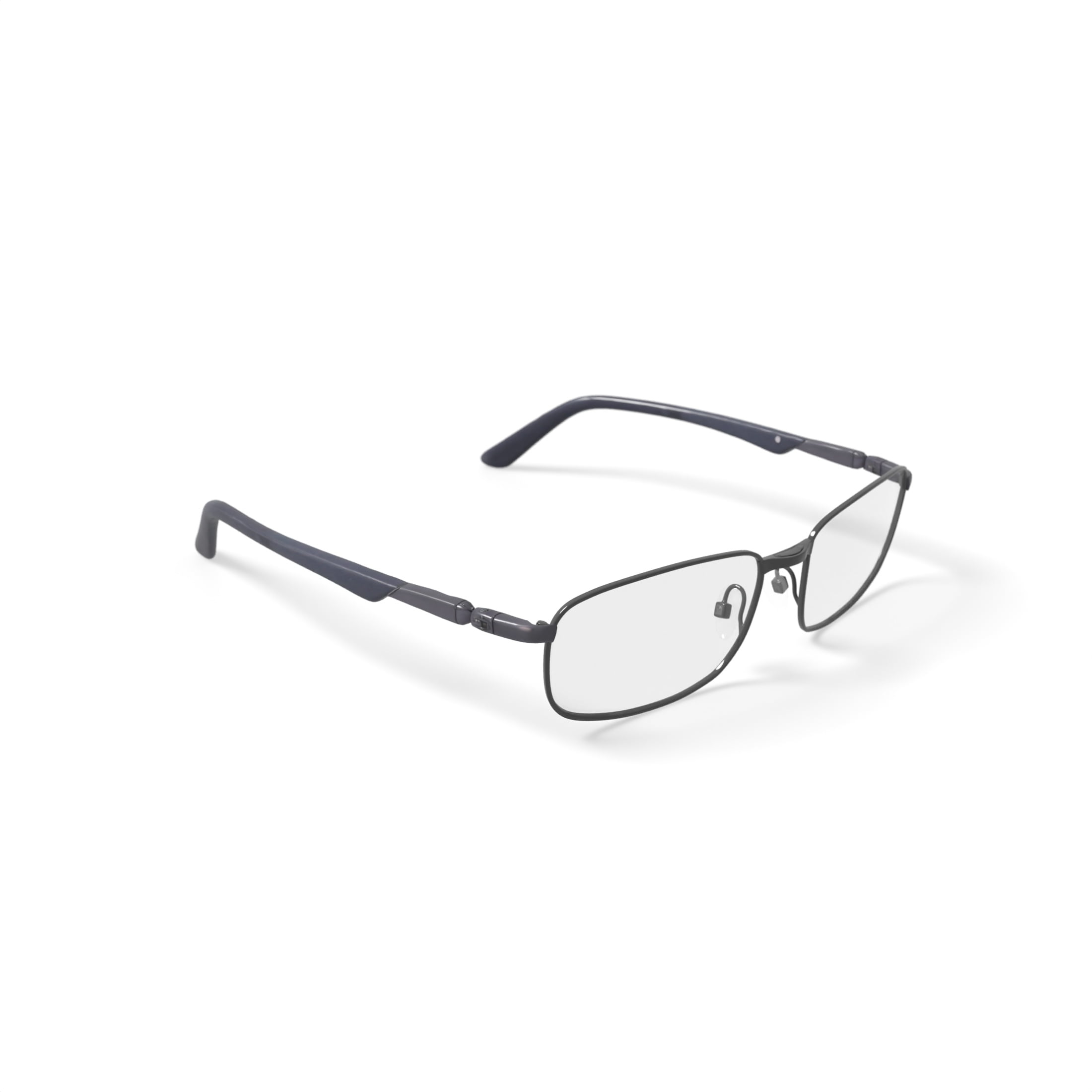 EasyClip Men's EC316 Prescription Eyeglasses with Case, Gray