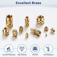 thumbnail image 4 of Uxcell 50-Pack Threaded Inserts - M4 x 6mm Brass Heat Set Insert Nuts 6mm OD, 4 of 6