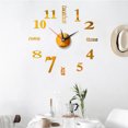 thumbnail image 3 of Diconna Household Stereoscopic Clock Sticker Daily Sticky Mirror Wall Clock, 3 of 4