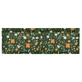 thumbnail image 6 of Yayeee Kitchen Valance Rod Pocket 54" x 18" Living Room Window Curtain, Orange Flowers, 6 of 6