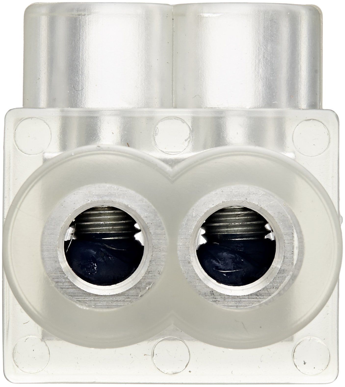 Burndy Mechanical Lug Connector - 2 Hole, Tin-Plated Aluminum, For 6 AWG To 300 Kcmil Wires, UL & CSA Listed