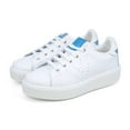 thumbnail image 2 of Victoria Girls Casual Leather Shoes, White \ Blue,3 M US, 2 of 7