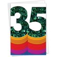thumbnail image 1 of NobleWorks, Bold Miles - Mile Anniversary Card with Envelope -, 35 C6110RMAG, 1 of 5