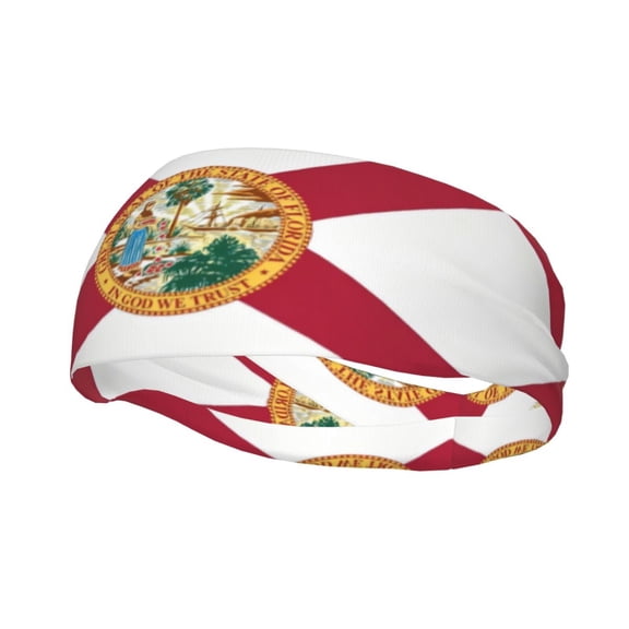 Sports Sweat Headband For Men Women Florida Flag Running Workout Sweatband Mens Stretchy