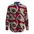 thumbnail image 3 of African Men's reversible shirt long sleeve tops shirt party clothing, 3 of 5
