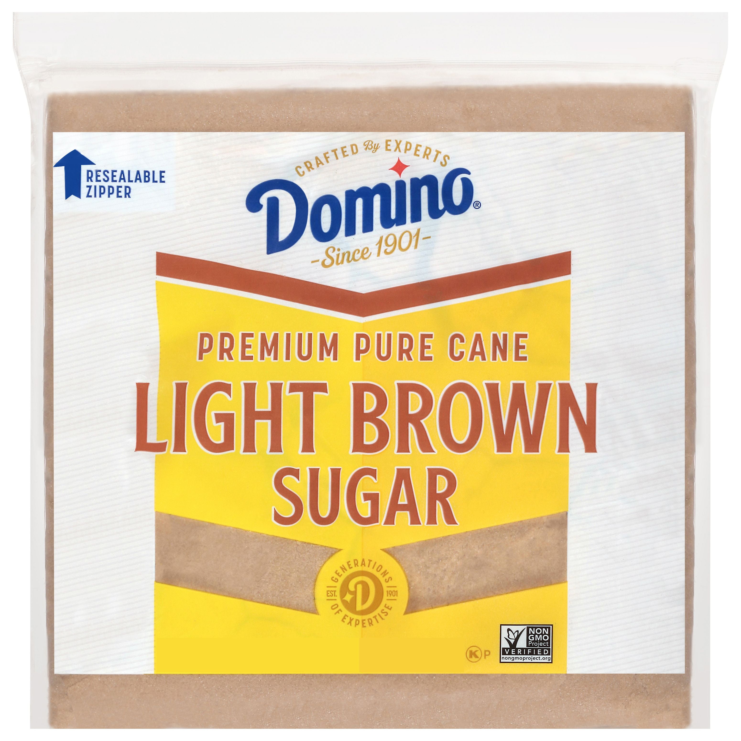 Domino Premium Pure Cane Light Brown Sugar 4# Zipper-Pak - Walmart.com