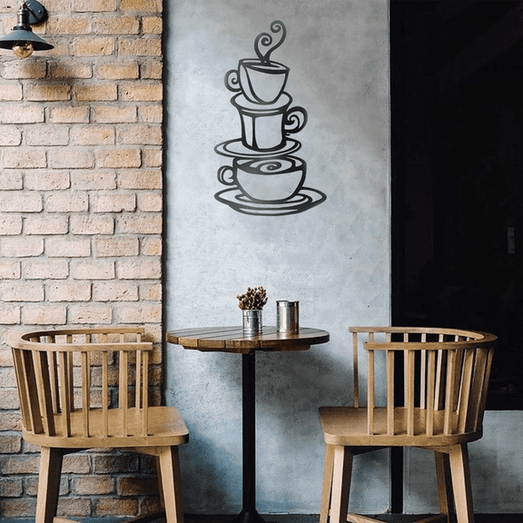1PC Coffee Decorations for Kitchen - Charming Coffee Decor for Coffee Bar, Exquisite Kitchen Decor Wall Decorative suitable for Living Room/Bedroom Add artistic beauty
