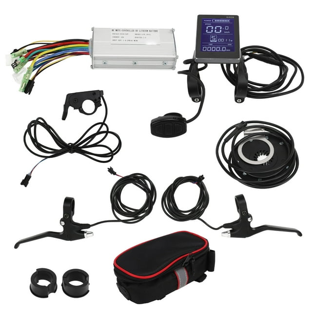 Kit de conversión de bicicleta eléctrica, controlador JN22A, Panel GD06, Kit de reequipamiento de manija de freno y acelerador de pulgar YUNYI BRAND Deportes