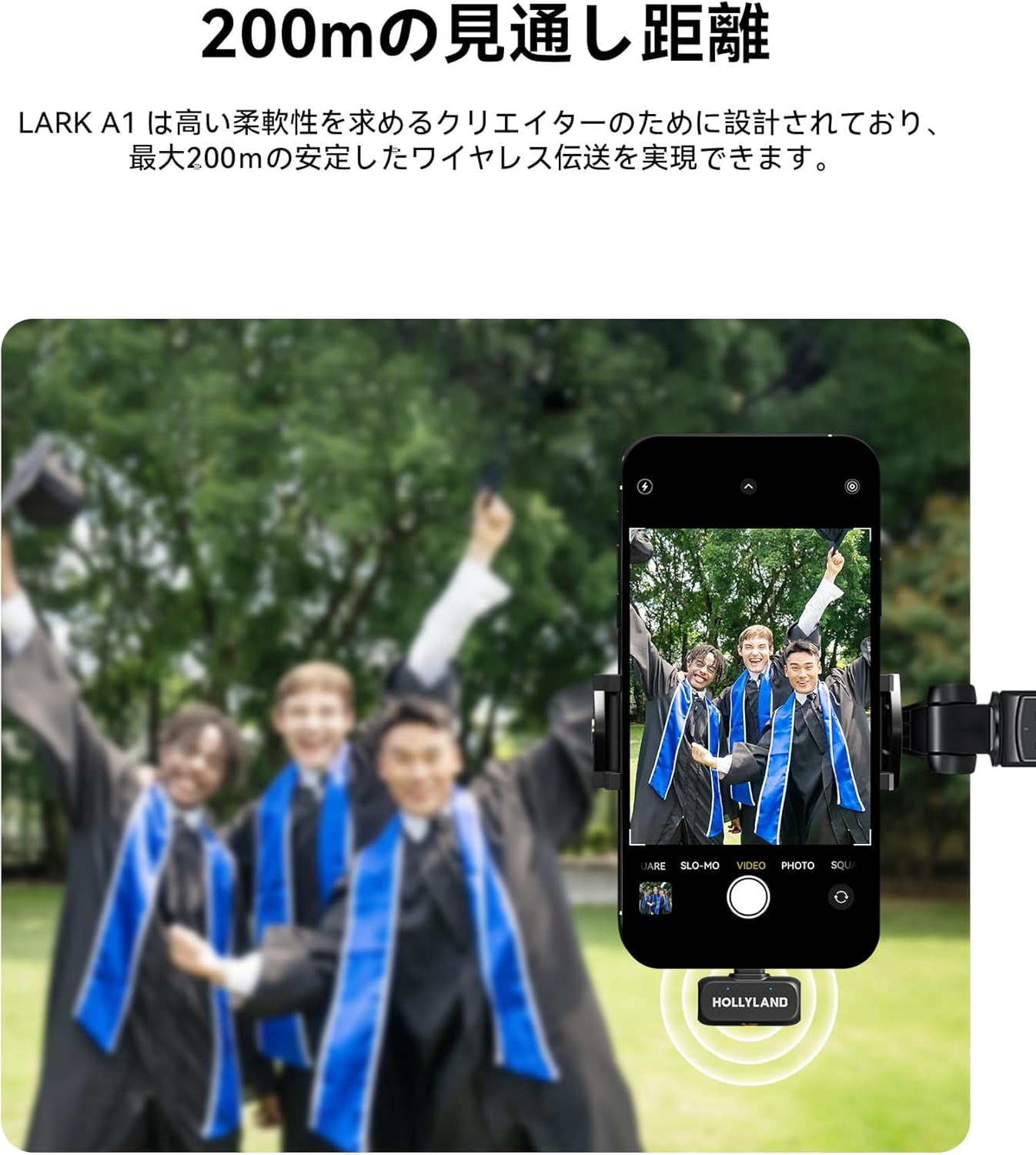 Hollyland LARK A1 Mini Duo Wireless Microphone for USB-C Smartphones, 2-Person Lavalier Mic for Vlogging, Streaming & Podcast, Space Gray (Bundle)