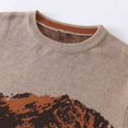 thumbnail image 4 of Pullover Sweaters for Men Loose Fit Men's Sweater with Color Block and Long Sleeve, Round Neck, Pullover Style Men's Pullover Sweaters, 4 of 8