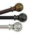 thumbnail image 2 of Window Decorative Bonbon Curtain Rod Satin Nickel 120-170", 2 of 2
