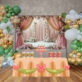 thumbnail image 3 of Hanging Flower Curtain Wedding Photo Backdrops Drapes Wom's Birthday Photoz Background Draping Fabric rations, 3 of 8