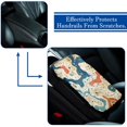 thumbnail image 5 of Landscape Soft Furry Printed Car Armrest Cover Mat, Comfortable Armrest Accessories 12.5x8.2 Inch, 5 of 6