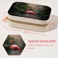 thumbnail image 5 of Flamingo Velvet Portable Earring Organizer with Removable Compartment - Gift Jewelry Box/Jewelry Boxes - Jewelry Display, 5 of 7