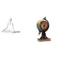 thumbnail image 1 of Figura de escritorio,Escultura abstracta de pensador para decoración de oficina y hogar.,Figura de escritorio,Reloj de mesa con forma de globo terráqueo para decoración de oficina y, 1 of 8