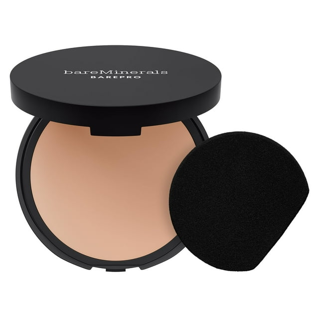 Bareminerals Barepro 24Hr Base En Polvo Perfeccionadora De La Piel, Base En Polvo Compacto Mate, Cobertura Completa Con Escualeno A Base De Plantas, Control De Aceite, Vegano - Light 25 Cool