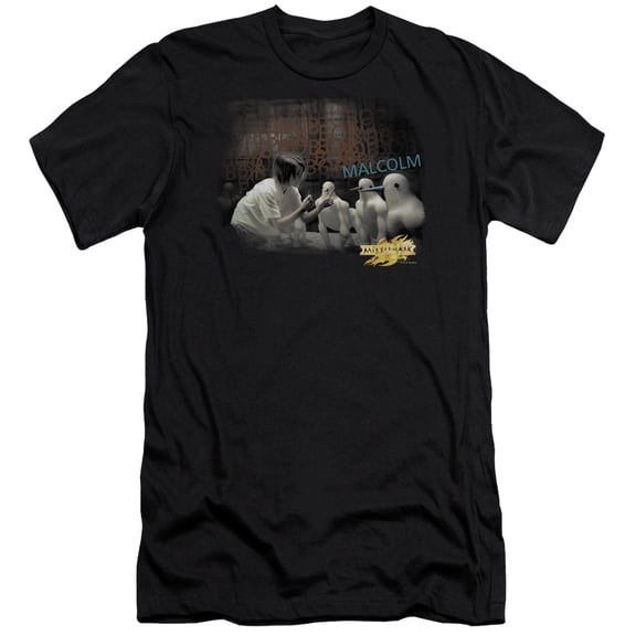 Mirrormask Bob Malcolm Premium Adult Slim Fit 30/1 T-Shirt Black