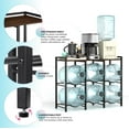 thumbnail image 4 of 5 Gallon Water Jug Holder for 6 Bottles With Rustic Top Shelf - Heavy Duty Dispenser Stand for Home Kitchen/Office/Living Room, 4 of 10