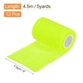 thumbnail image 2 of 12 Rolls Adhesive Elastic Tape Elastic Bandage,3" x 5 Yards Wrap Stretch Wrist Knee Tape,Fluorescent Yellow, 2 of 6