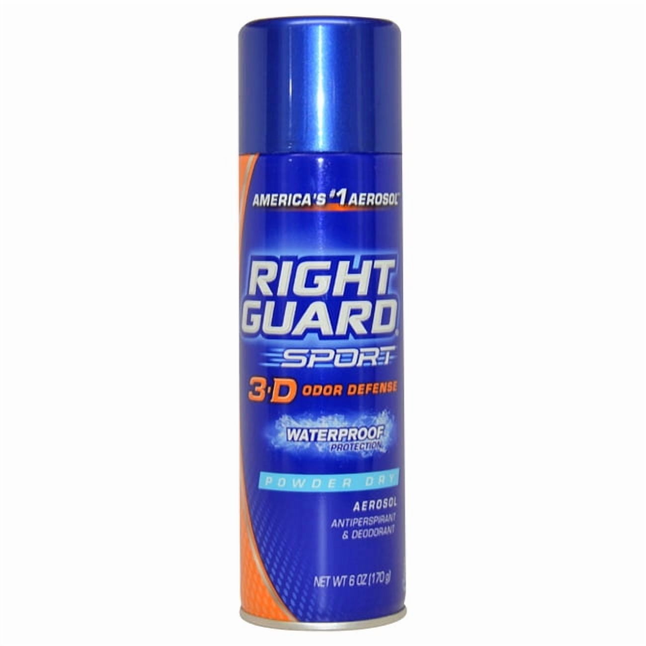 Right Guard Sport Antiperspirant Deodorant Aerosol Spray, Powder Dry, 6 Ounce