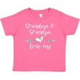 thumbnail image 3 of Inktastic Grandma and Grandpa Love Me Heart Grandchild Boys or Girls Baby T-Shirt, 3 of 5