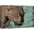 thumbnail image 3 of PixonSign Canvas Print Wall Art Graphic Comic Book Cheetah Animals Wilderness Illustrations Pop Art Rustic Portrait Expressive Multicolor Ultra for Living Room, Bedroom, Office - 12"x18", 3 of 5
