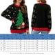 thumbnail image 2 of Suéteres De Punto Suéteres acogedores Traje diario con estampado de árbol de Navidad de manga larga para mujer Ygjytge Negro T XXL para Mujer, 2 of 8