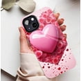 thumbnail image 5 of Valentine's Day Gift Pink Heart Rose Floral Print Couples Lovers Unique Romantic Phone Case Compatible with iPhone 11/12/13/14/15/16 (Pro Max/Plus), 5 of 9
