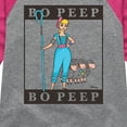 thumbnail image 3 of Toy Story 4 - Type Block Bo Peep - Toddler & Youth Girls Raglan Graphic T-Shirt, 3 of 4