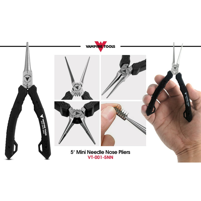 Vampliers 5.5 Mini Needle Nose Pliers ESD Safe Rohs for it/iphone/mac & pc/electronic repair/made in Japan: vt-001-5nn
