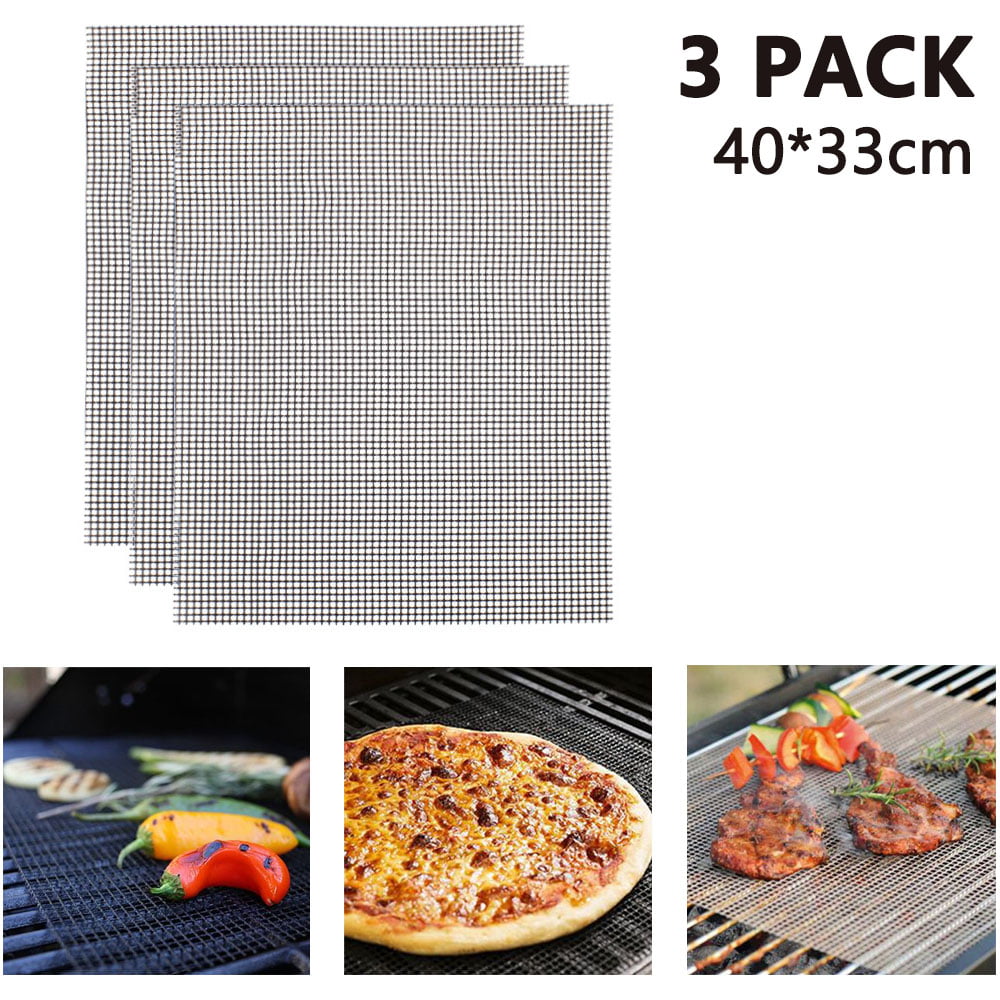 Oven Grill Mat Non-Stick Reusable Sheet Resistant Cooking Baking Barbecue Details about   BBQ 