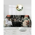 thumbnail image 2 of Black Christmas Sofa Covers for 3 Cushion Couch, Washable Sectional & L Shape Couch Covers for Dogs/Cats/Kids, Xmas Snowman Snowflake Vintage Non Slip Sofa Slipcover Futon Cover 71''x150'', 2 of 8
