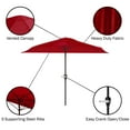 Pure Garden 9ft. Half Round Patio Umbrella