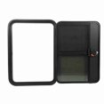 thumbnail image 1 of Tear Drop RV Door, Tempered Glass Sliding Window RV Door Aluminum Alloy UV Resistant Fully Sealing with  Net Lock for Replacement, 1 of 7